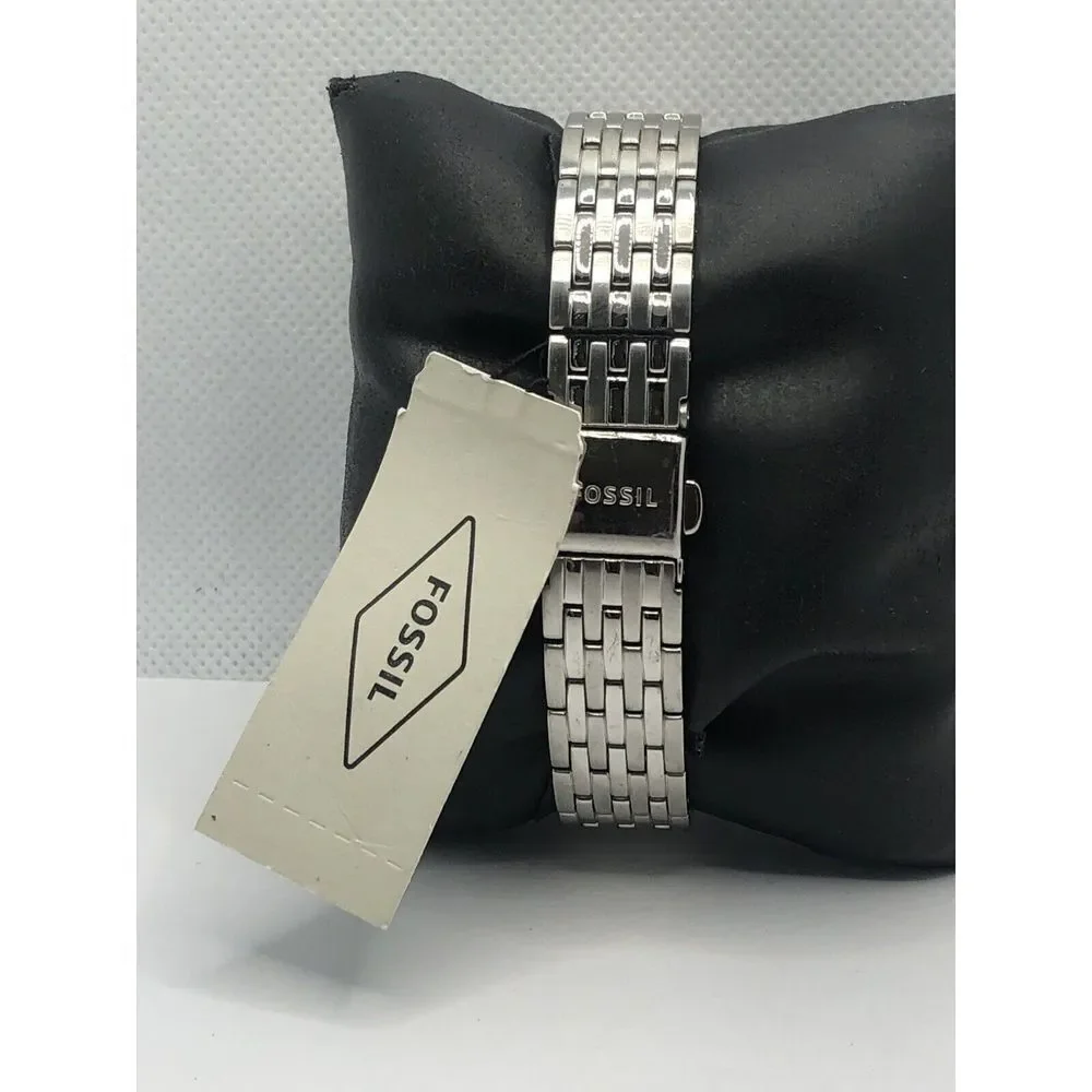 Fossil CE1055 Women's Stainless Steel Analog Black Dial Quartz Wrist Watch OP620